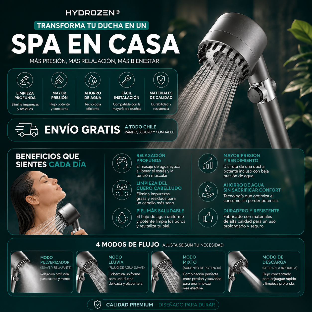 HydroZen® | El poder del masaje bajo el agua.