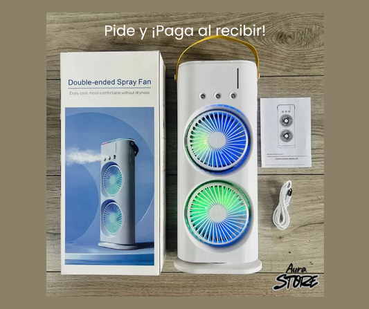 VENTILADOR DOBLE CON HUMIFICADOR