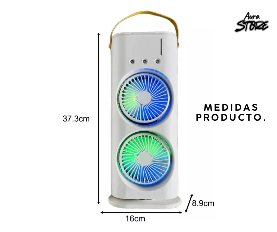 VENTILADOR DOBLE CON HUMIFICADOR