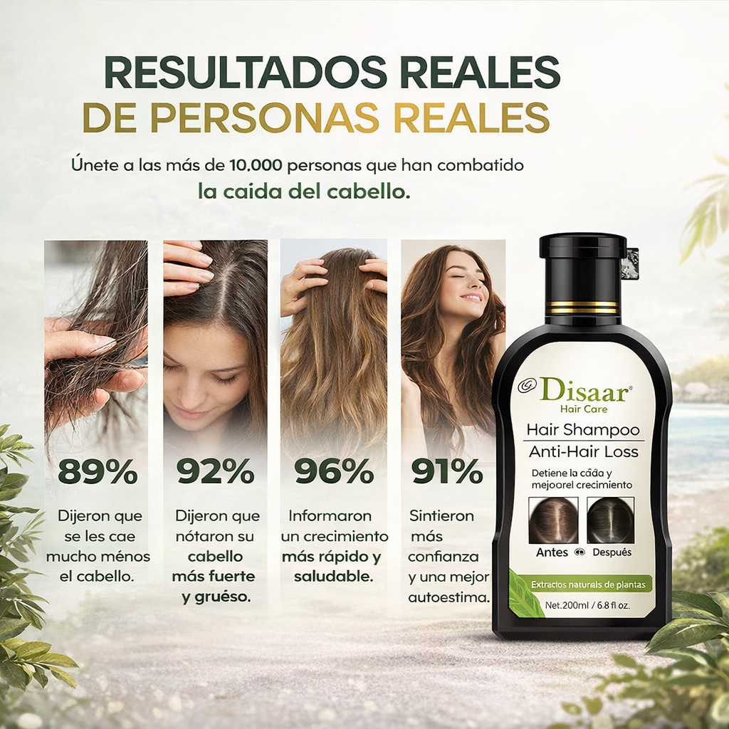 Shampoo Disaar® ¡Adiós a la caída del cabello!
