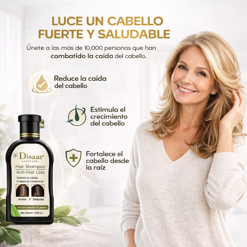 Shampoo Disaar® ¡Adiós a la caída del cabello!