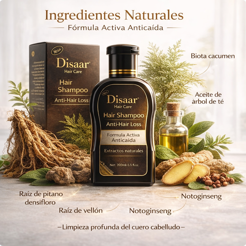 Shampoo Disaar® ¡Adiós a la caída del cabello!
