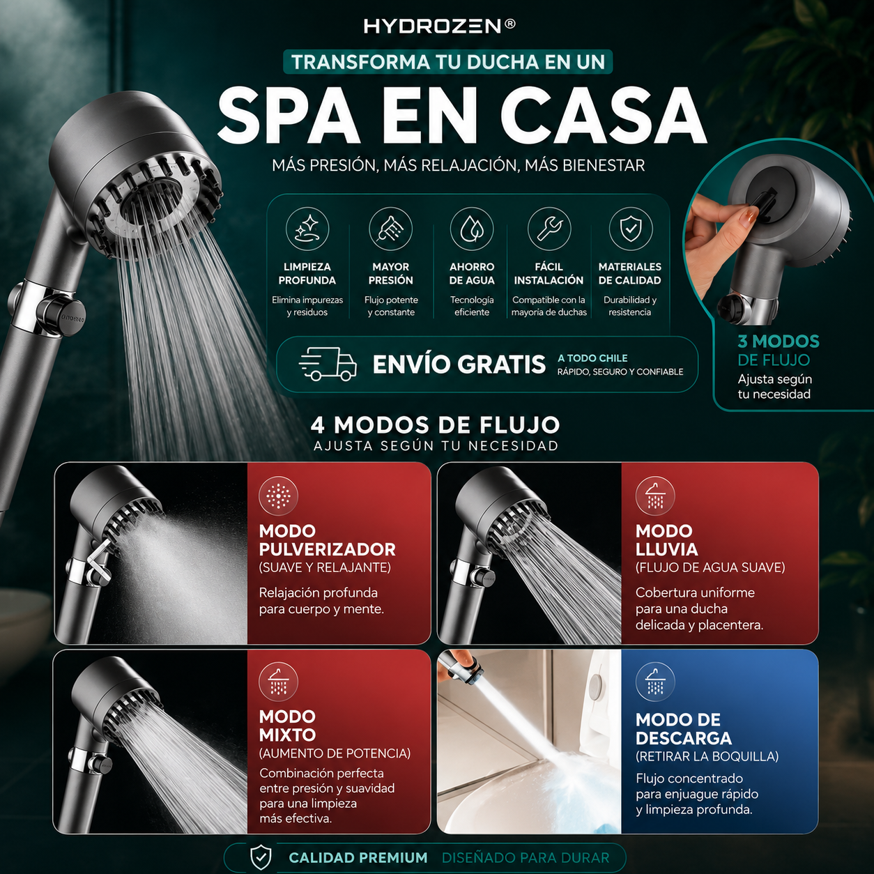 HydroZen® | El poder del masaje bajo el agua.